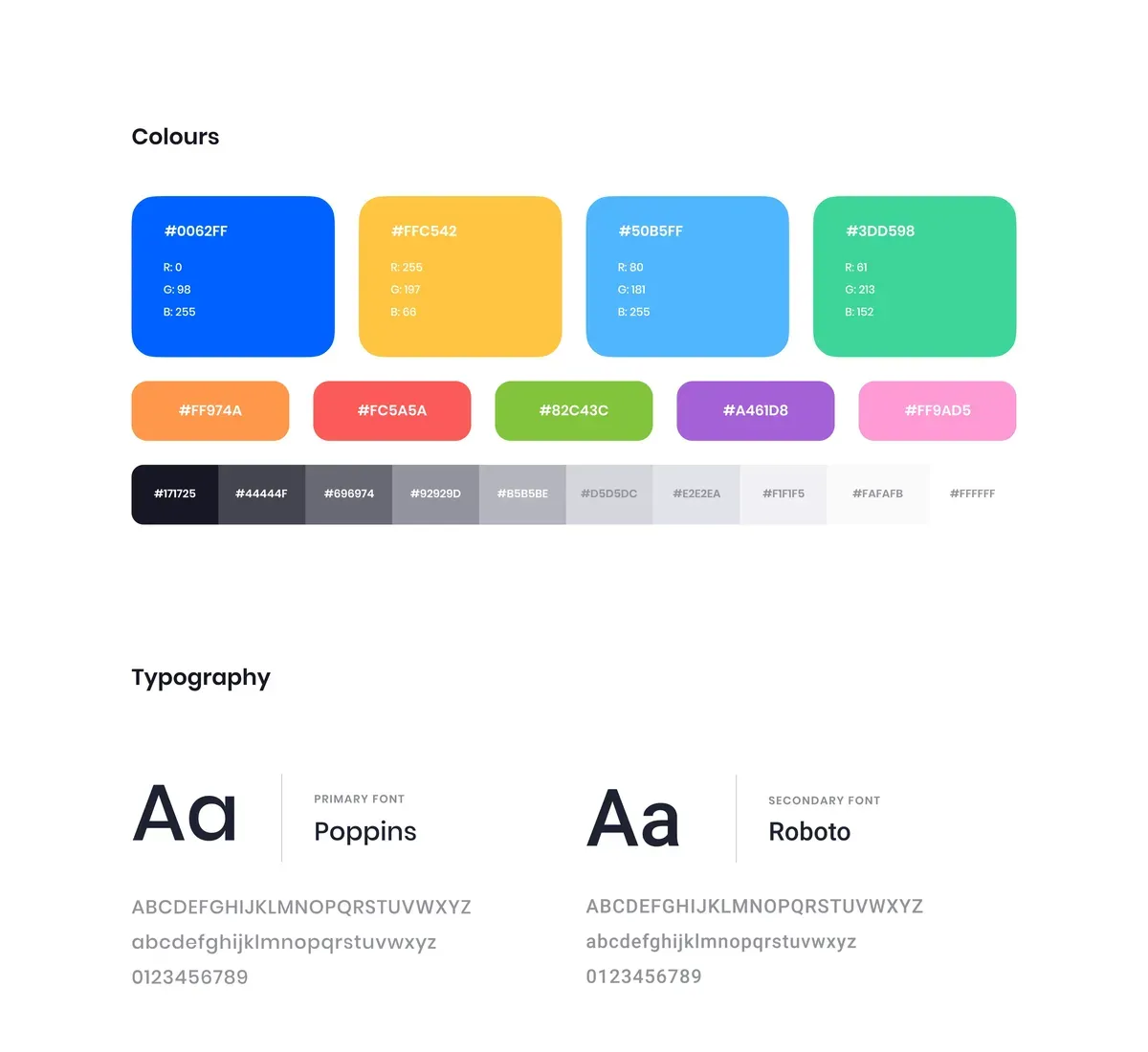 Color and typography foundations